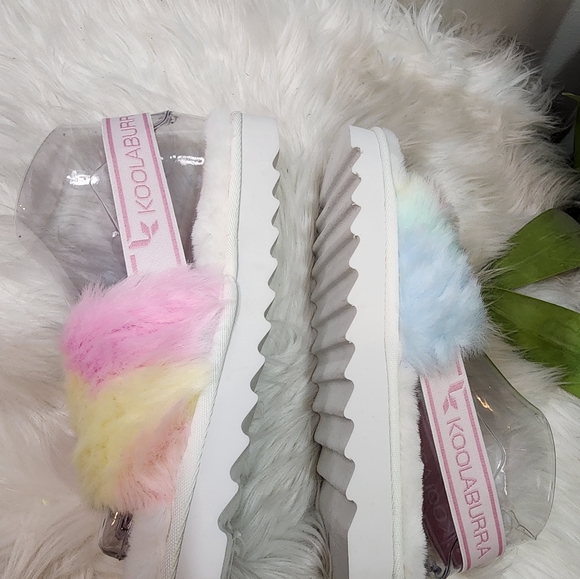 Koolaburra by UGG Women's Fuzz'n Ii Pastel Sandal new - Picture 4 of 10